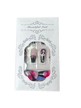 Ghost and bat press on nails set new in box Halloween